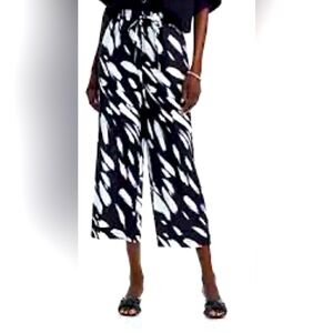 🌼💚NWT DKNY BLACK WAVE BLUE 100% LINEN PANTS.